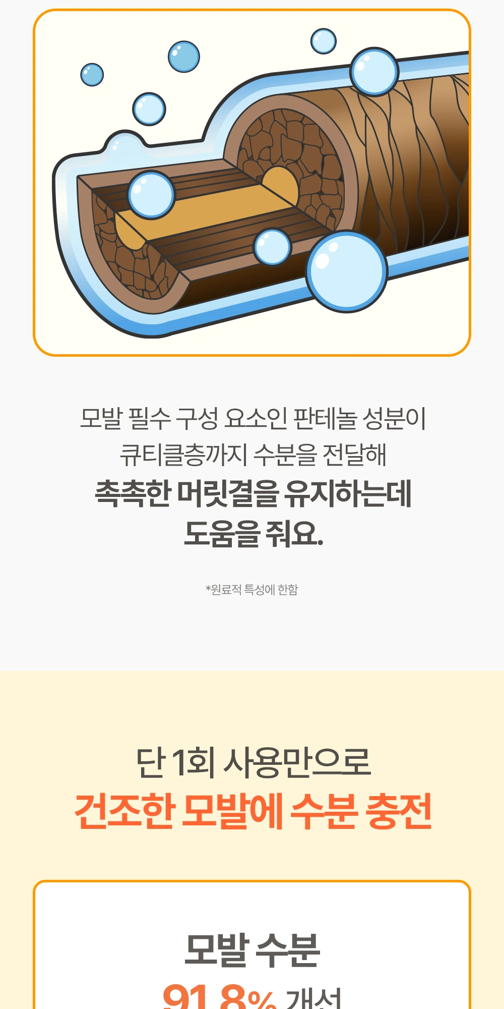 아토팜 실키 헤어 컨디셔너 상세 페이지 작업