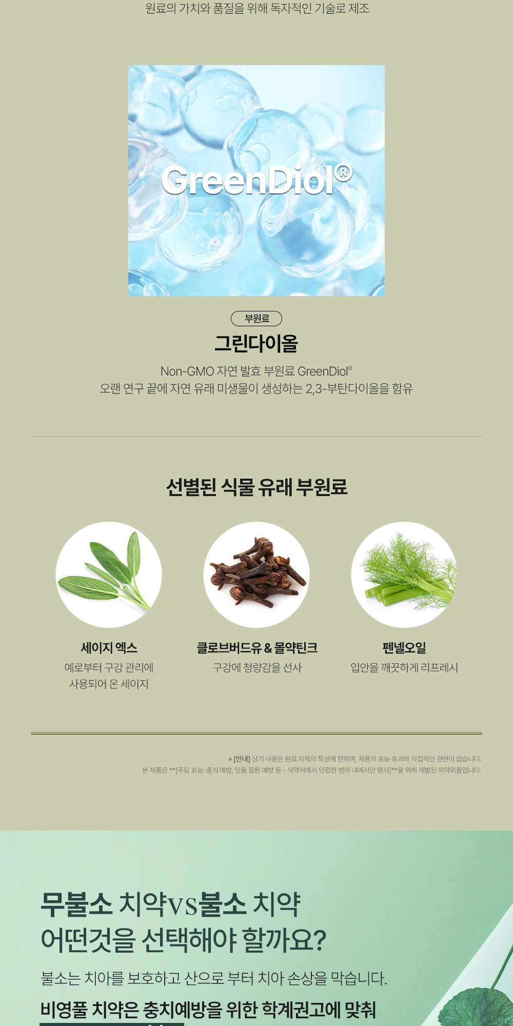 보타랩 비영풀 치약 상세 페이지 작업